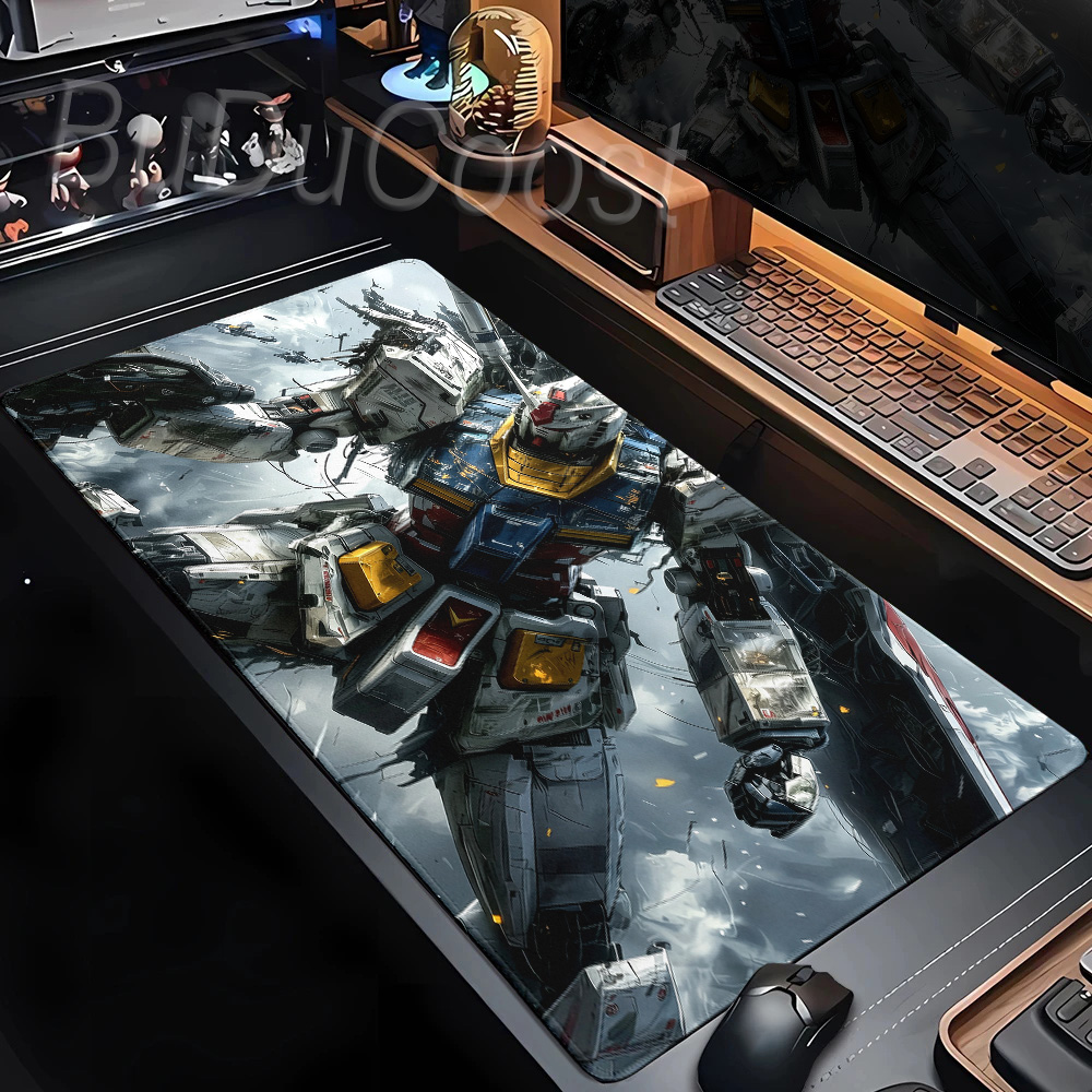 Gaming Keyboard Affordable - XXL Anti-slip Gundam Gamer Mouse Pad