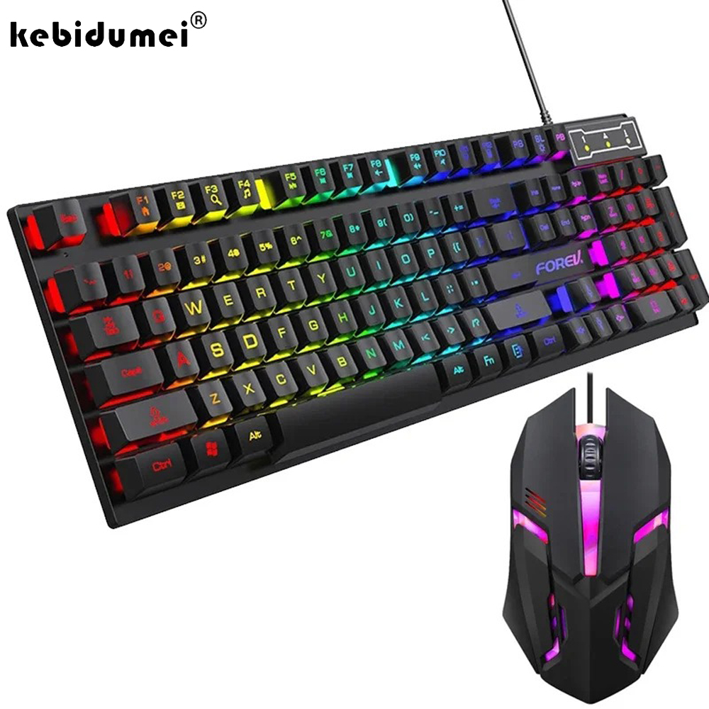 Gaming Keyboard And Mouse For Xbox - Kebidumei 104 Key Backlit Mechanical Keyboard