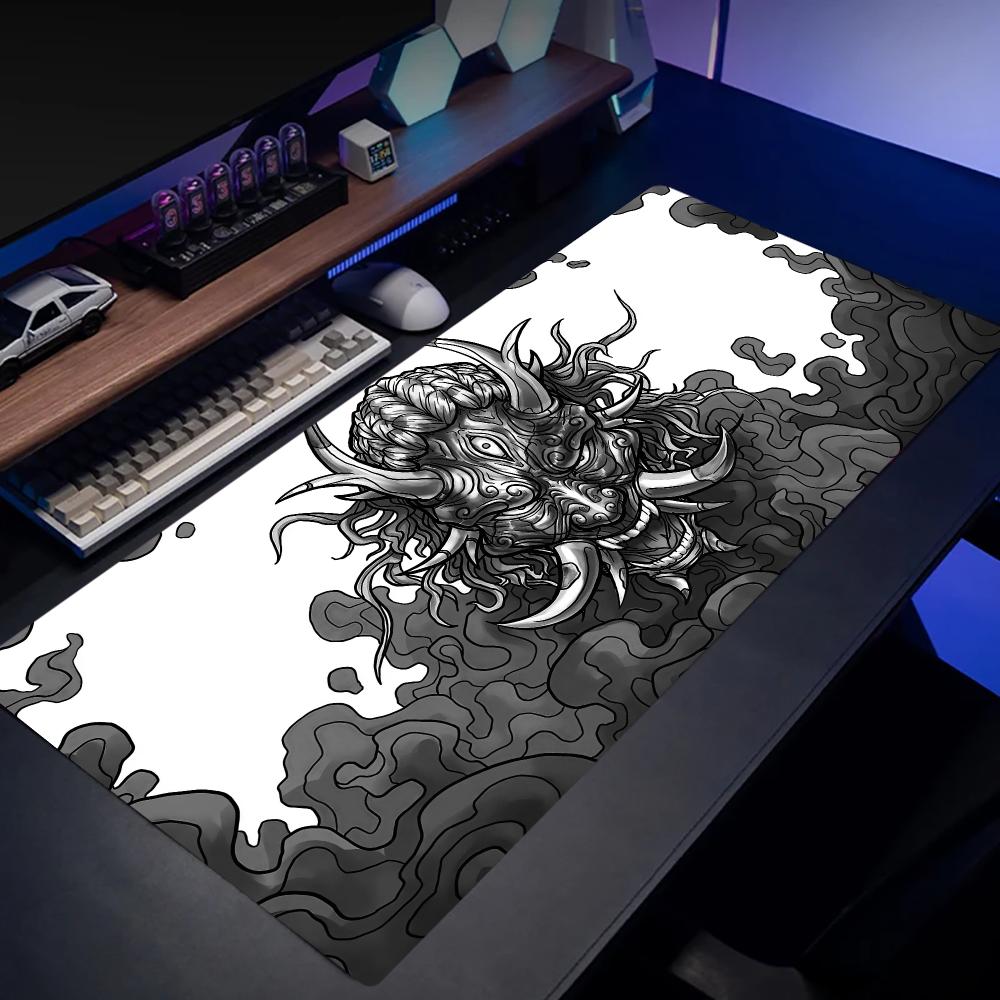 Gaming Keyboard Mouse Set - Oni Hannya Mouse Pad Large Set