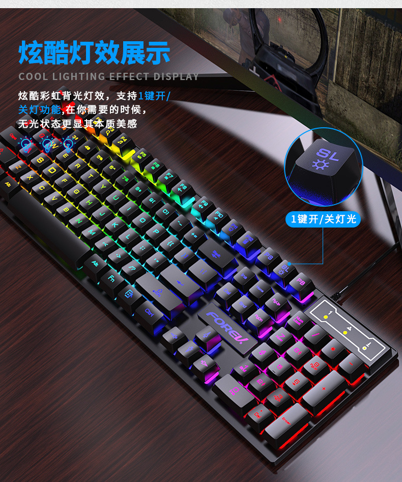 Gaming Keyboard And Mouse For Xbox - 104 Key Backlit Mechanical Keyboard Wired