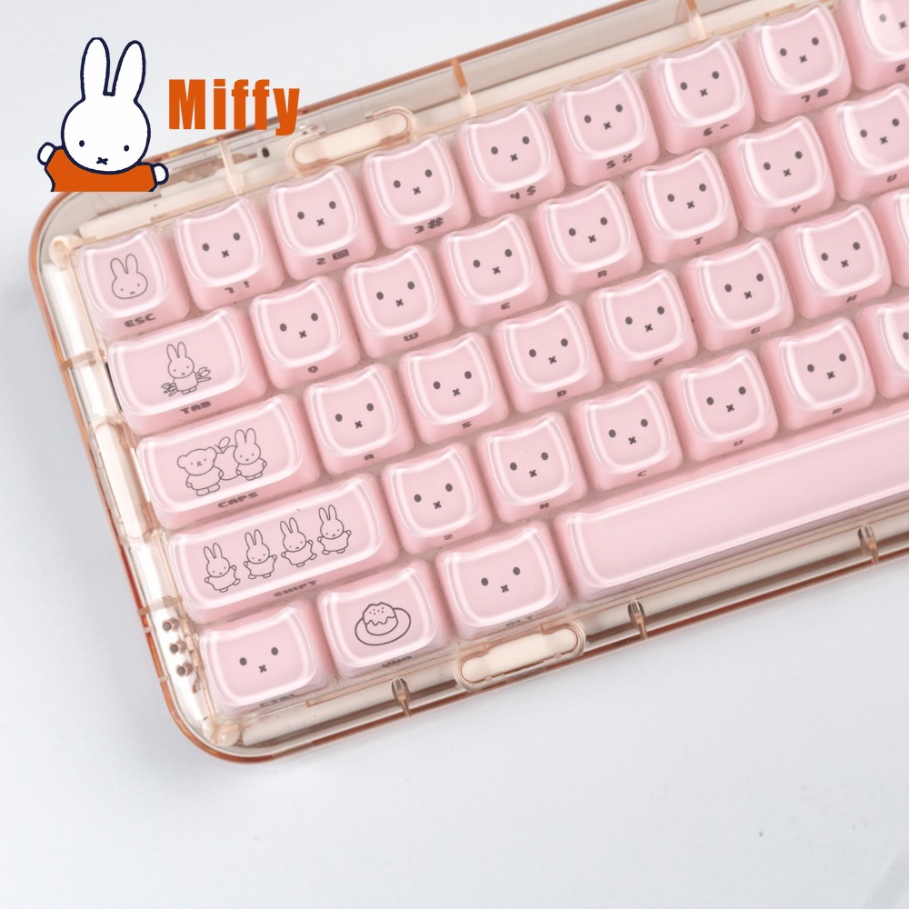 Kawaii Miffy Keycaps Cute Rabb - огляд і ціна Gaming Keyboard Affordable