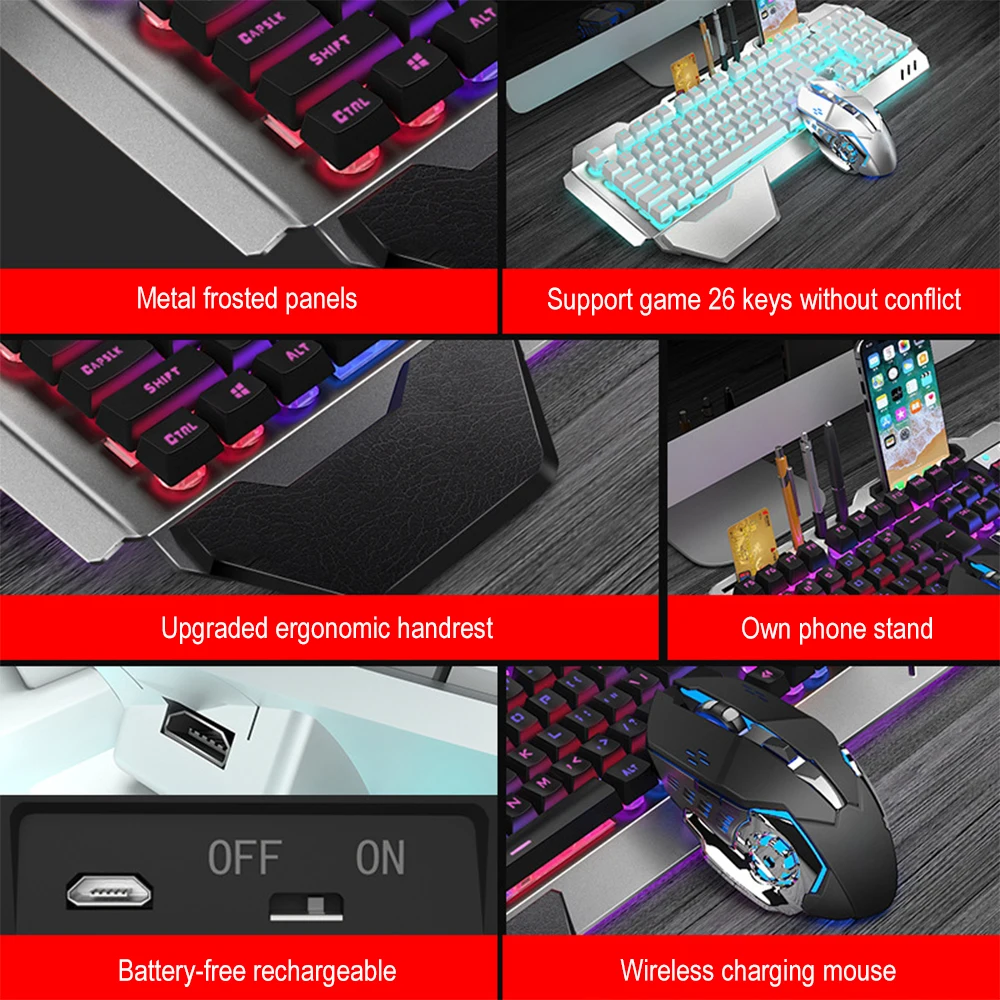 K680 Rechargeable 2.4G wireles - огляд і ціна Gaming Keyboard And Mouse For Xbox