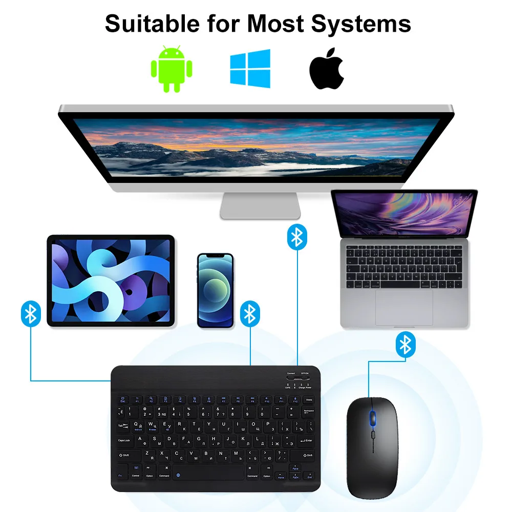 New 2025 Bluetooth Wireless Ke - огляд і ціна Gaming Keyboard Mouse Wireless