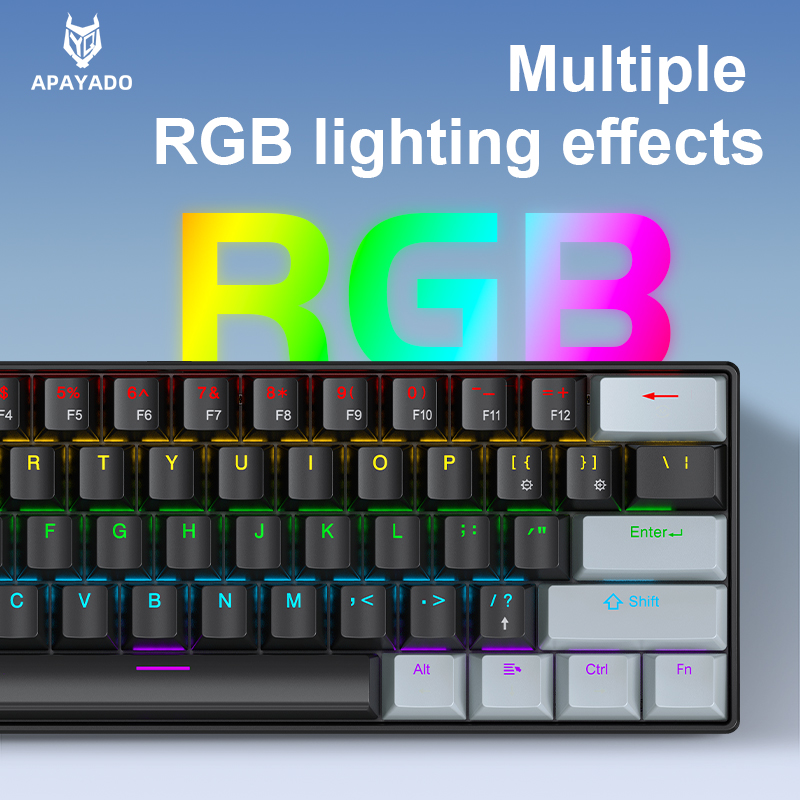 APAYADO K61 Mini Mechanical Ke - огляд і ціна Gaming Keyboard Thocky