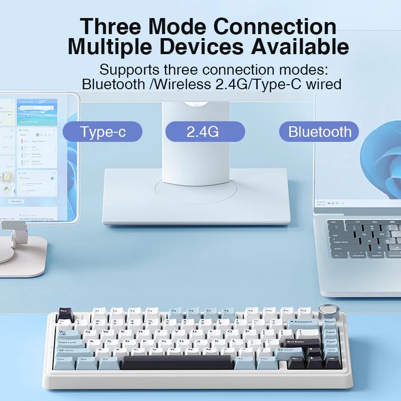AULA F75 2.4G Wireless/Bluetoo - огляд і ціна Gaming Keyboard Thocky