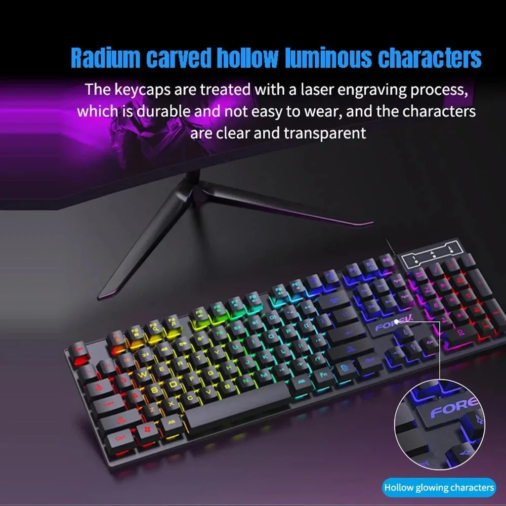 104 Key Backlit Mechanical Key - огляд і ціна Gaming Keyboard And Mouse For Xbox