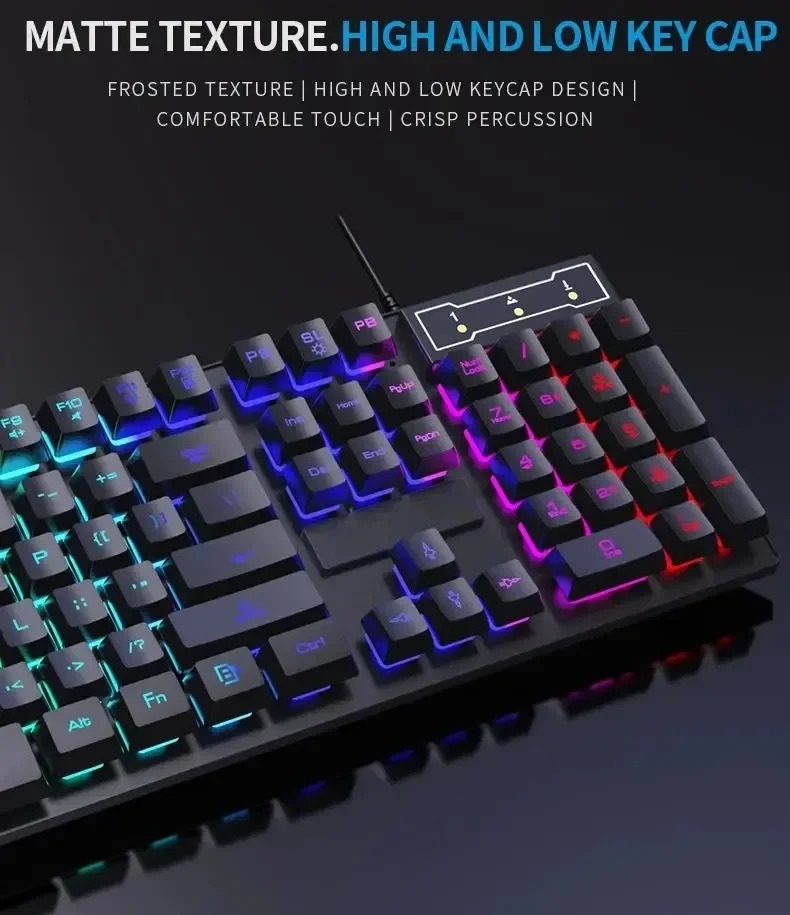 Kebidumei 104 Key Backlit Mech - огляд і ціна Gaming Keyboard And Mouse For Xbox