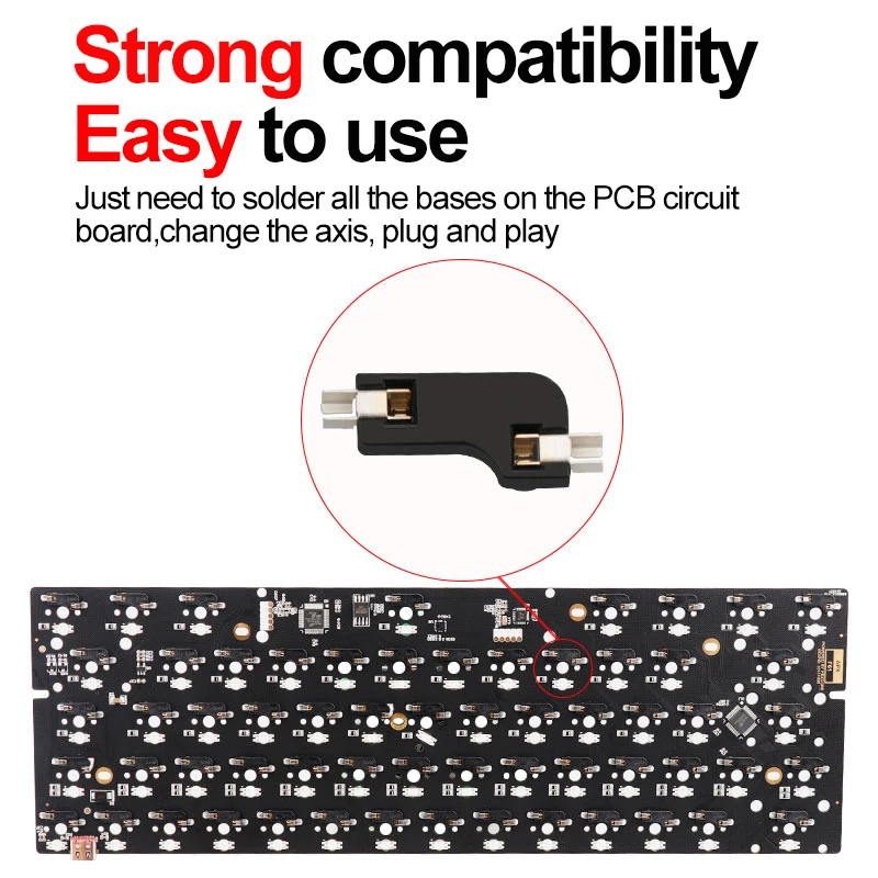 110pcs/70/30/10pcs Kailh Hot-s - огляд і ціна Hot Swap Pcb
