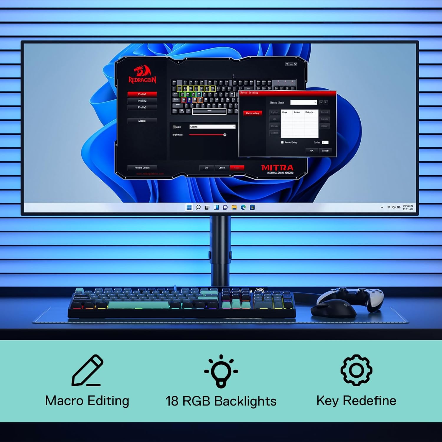 Redragon K582 SE Wired RGB 104 - огляд і ціна Gaming Keyboard Thocky