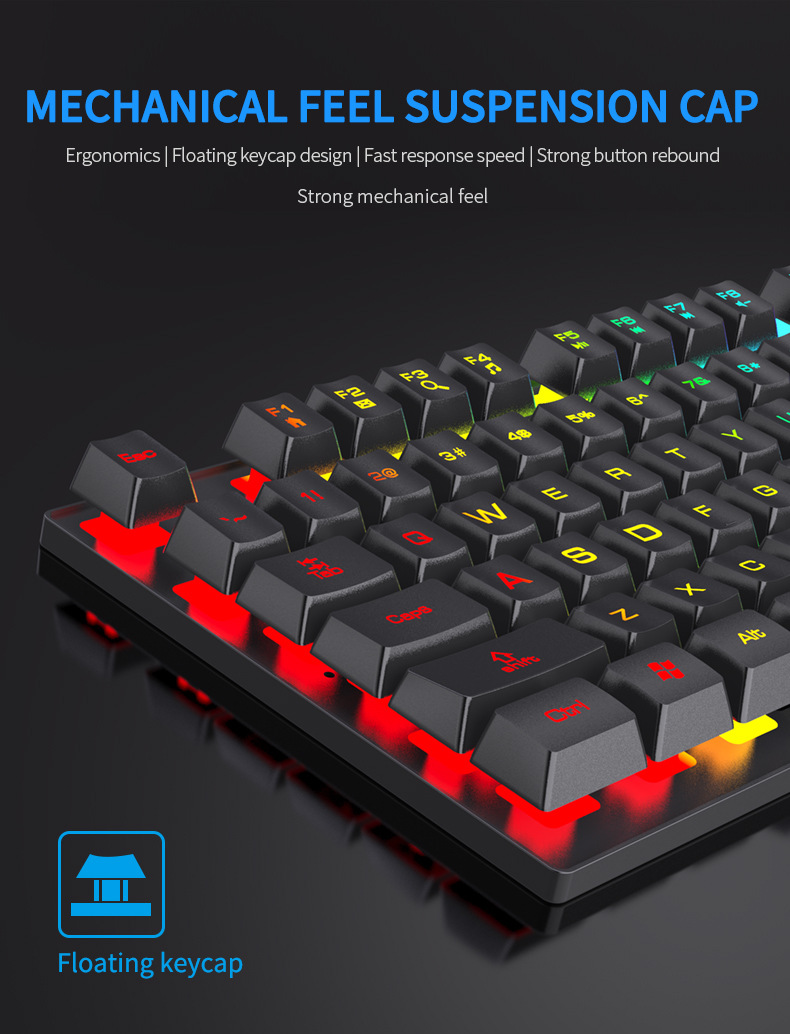 104 Key Backlit Mechanical Key - огляд і ціна Gaming Keyboard And Mouse For Xbox